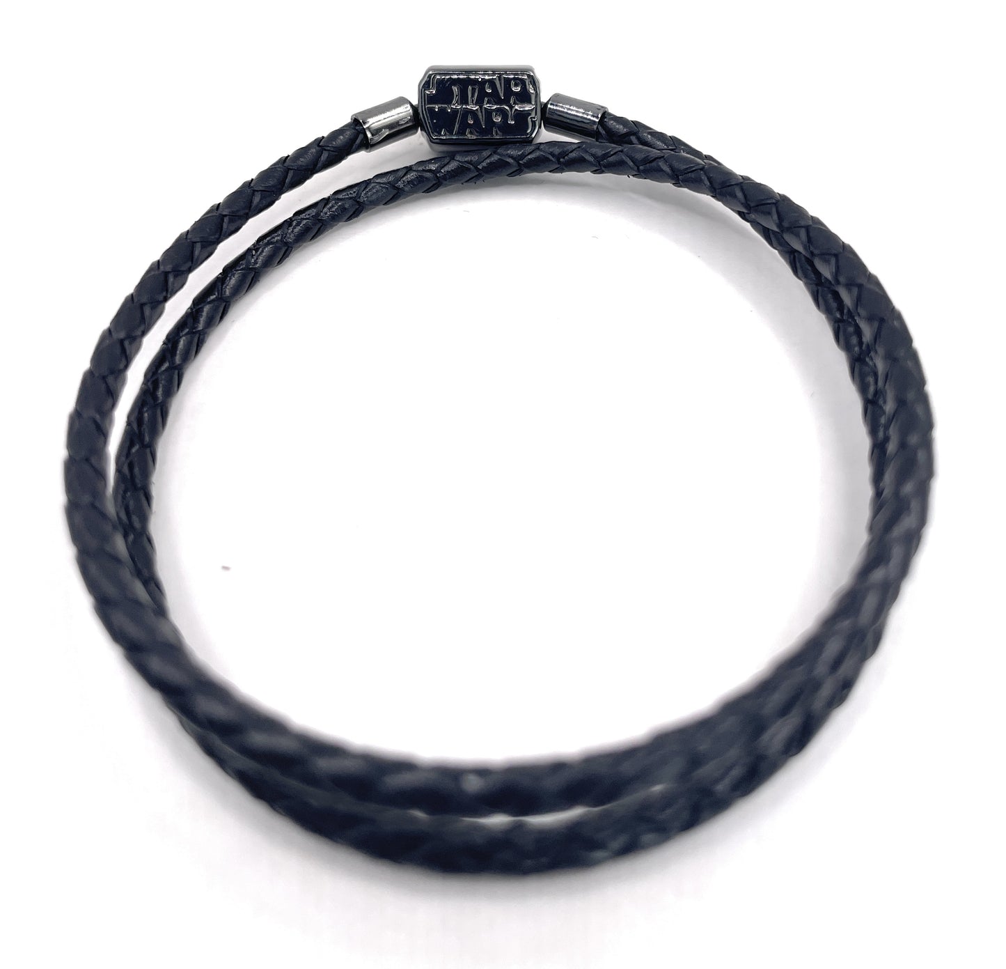 PANDORA Star Wars Bracelet Double Braided Leather Black
