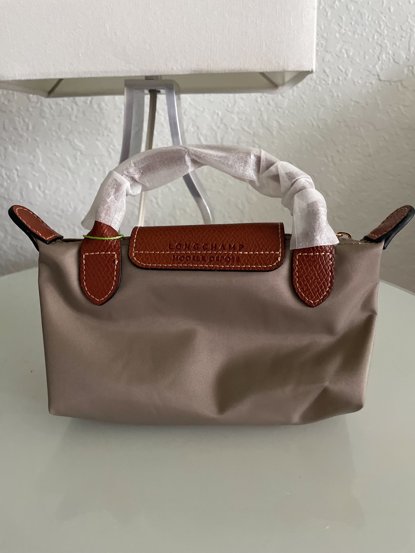 Longchamp Tote Crossbody Bag Dove Gray Xs Mini