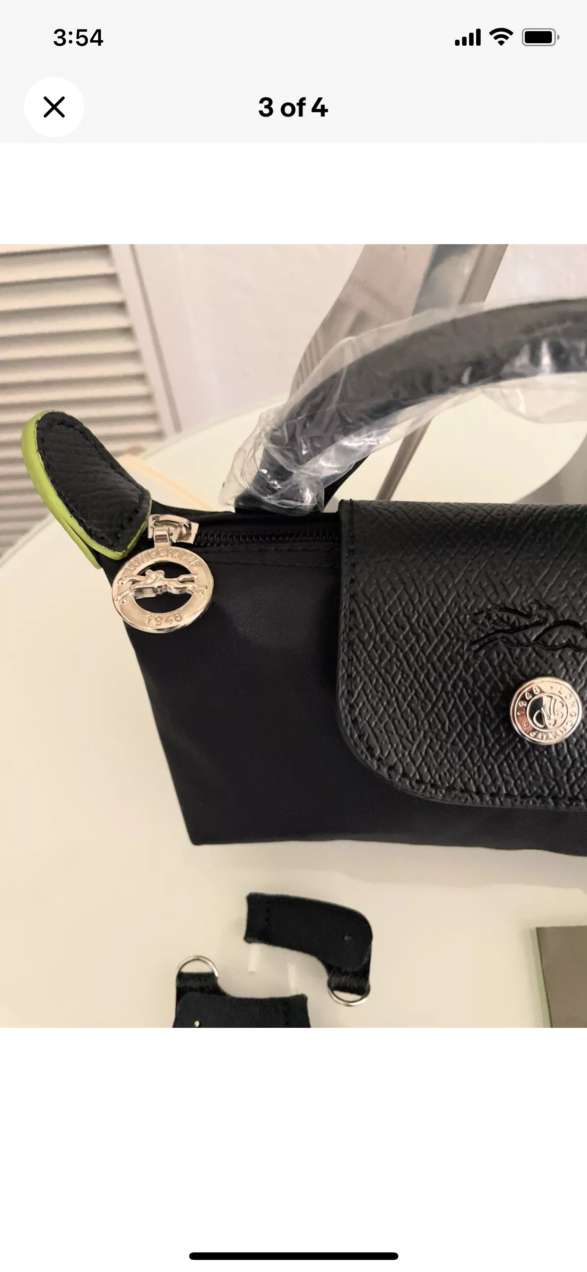 Longchamp Tote Crossbody Bag Black Xs Mini