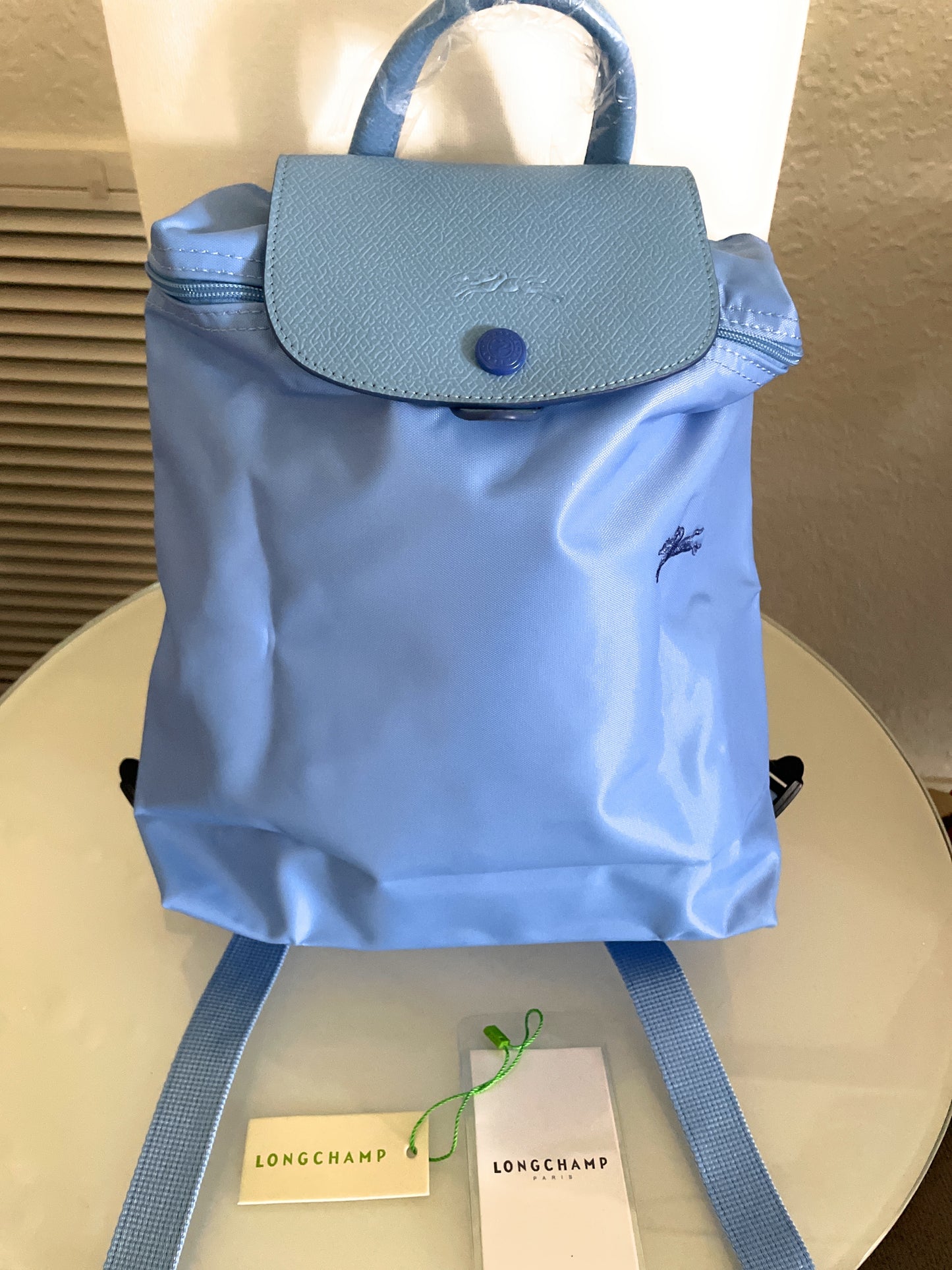 LONGCHAMP Le Pliage Club Nylon Travel Backpack Blue