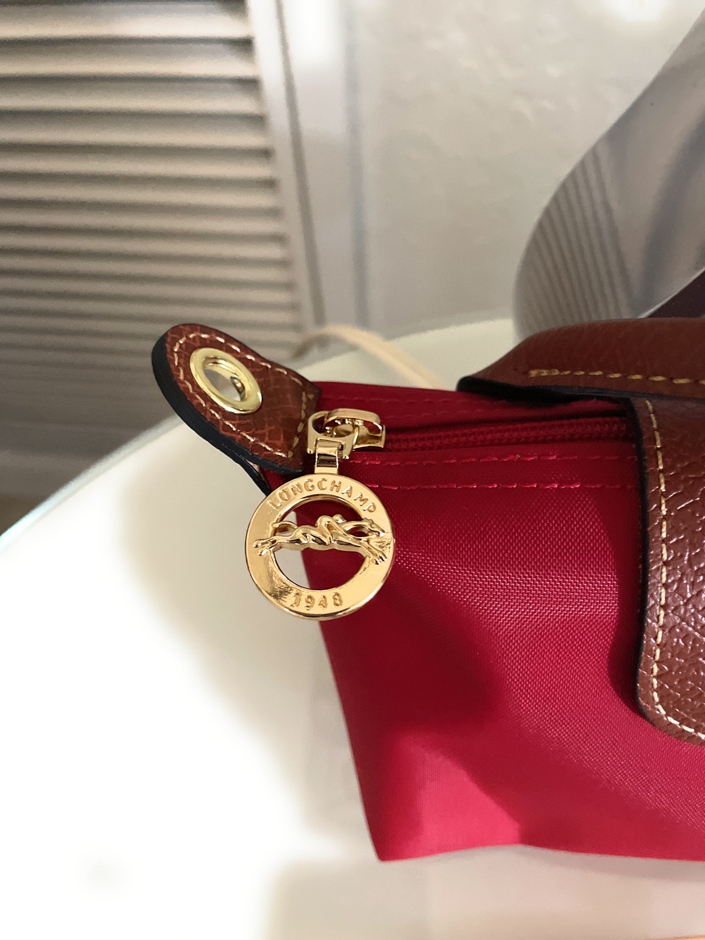 Longchamp Tote Crossbody Bag Red Xs Mini