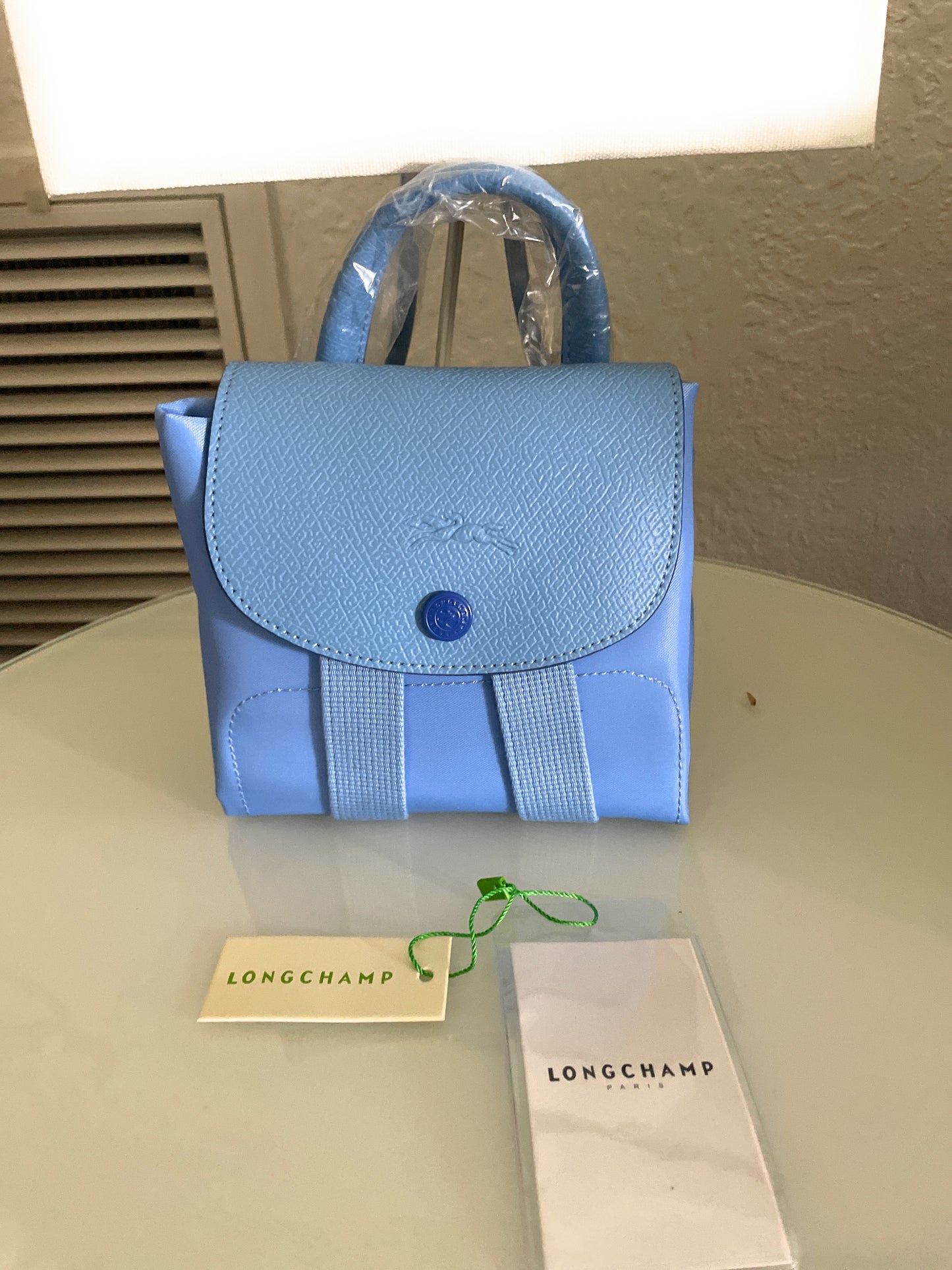 LONGCHAMP Le Pliage Club Nylon Travel Backpack Blue