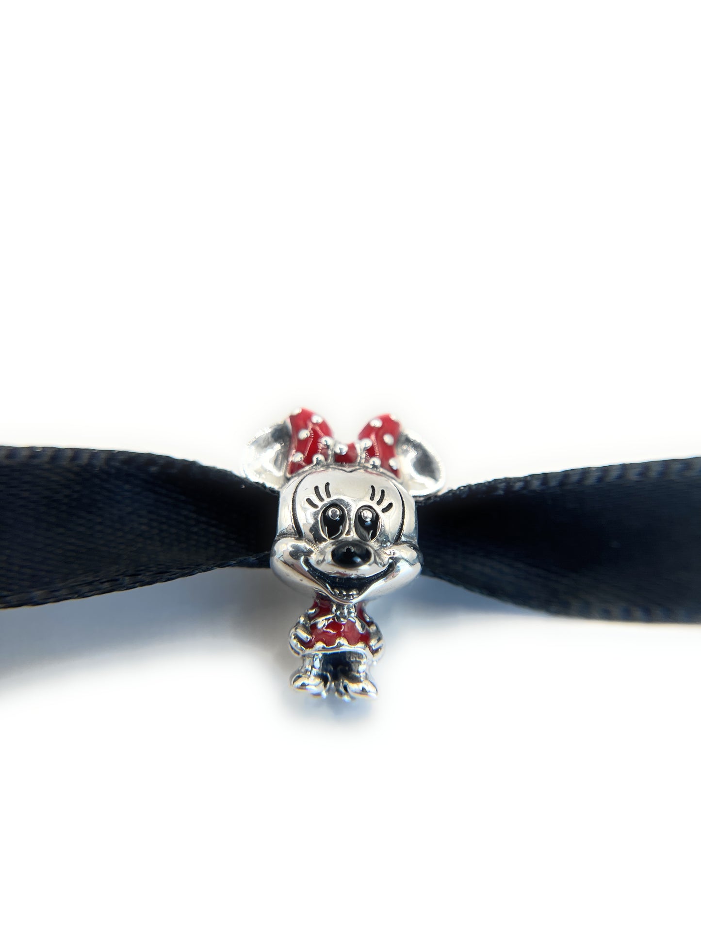 Pandora Disney Minnie Mouse Dotted Dress & Bow Charm Sterling Silver ALE 925