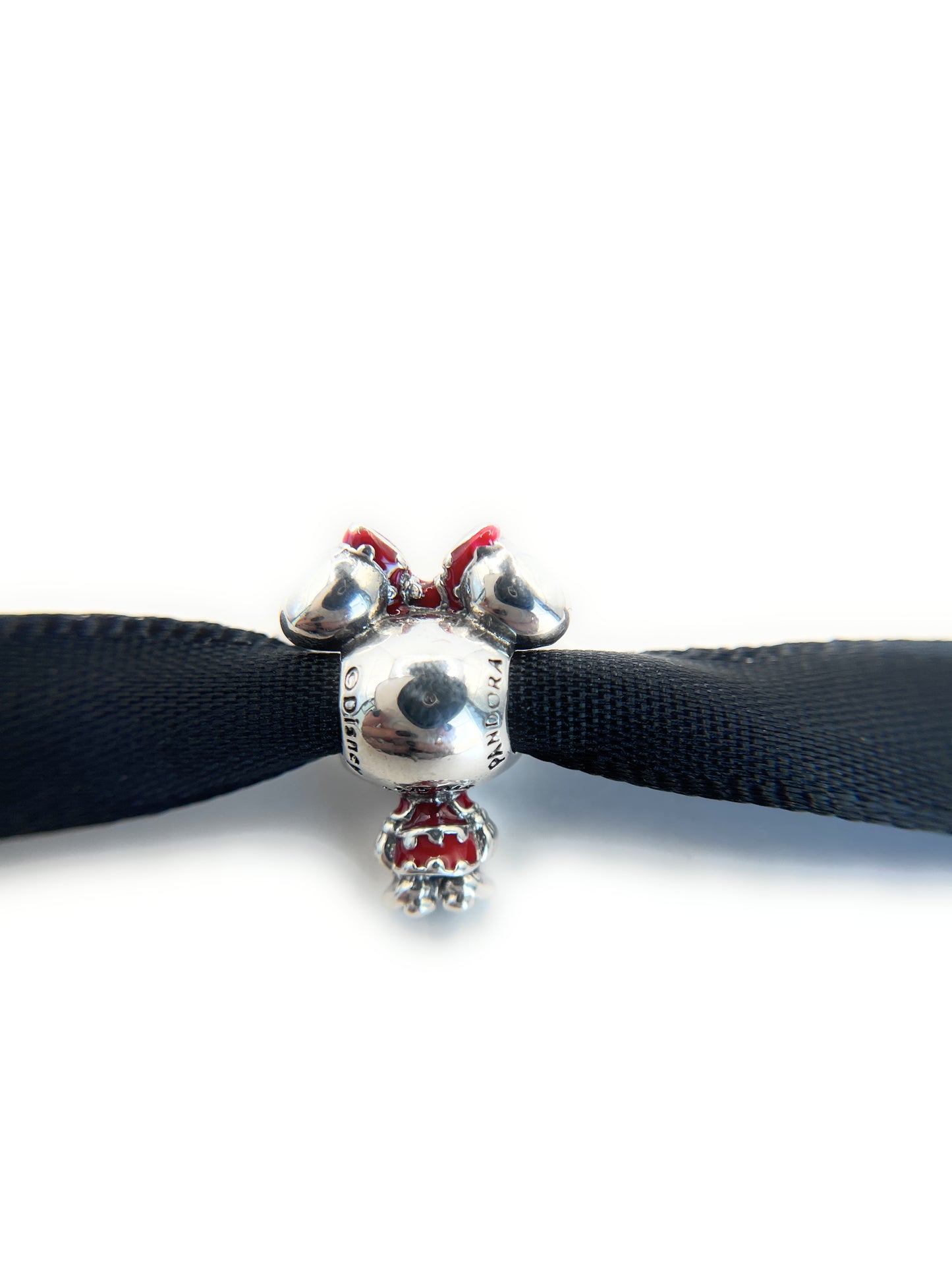Pandora Disney Minnie Mouse Dotted Dress & Bow Charm Sterling Silver ALE 925