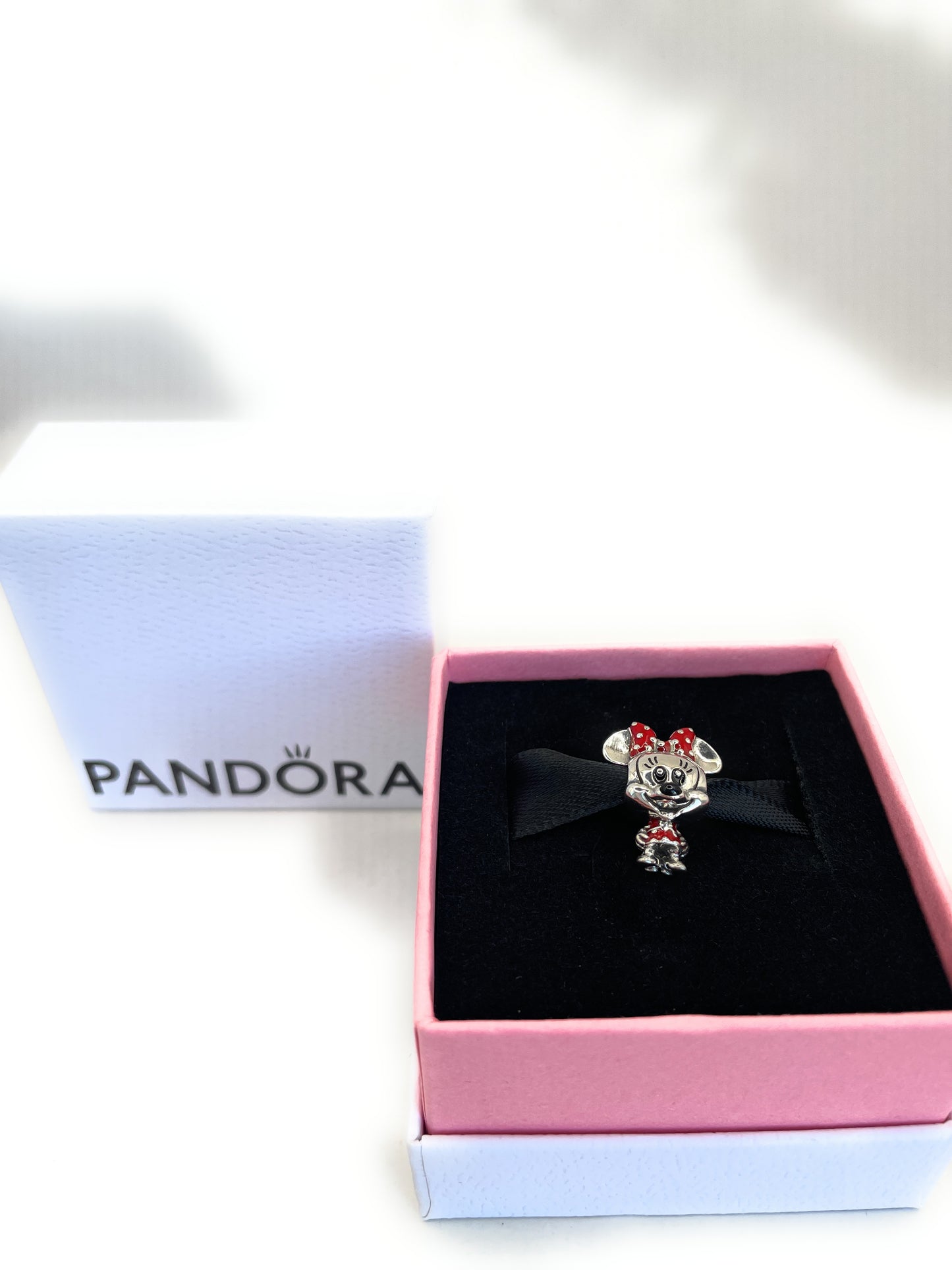 Pandora Disney Minnie Mouse Dotted Dress & Bow Charm Sterling Silver ALE 925