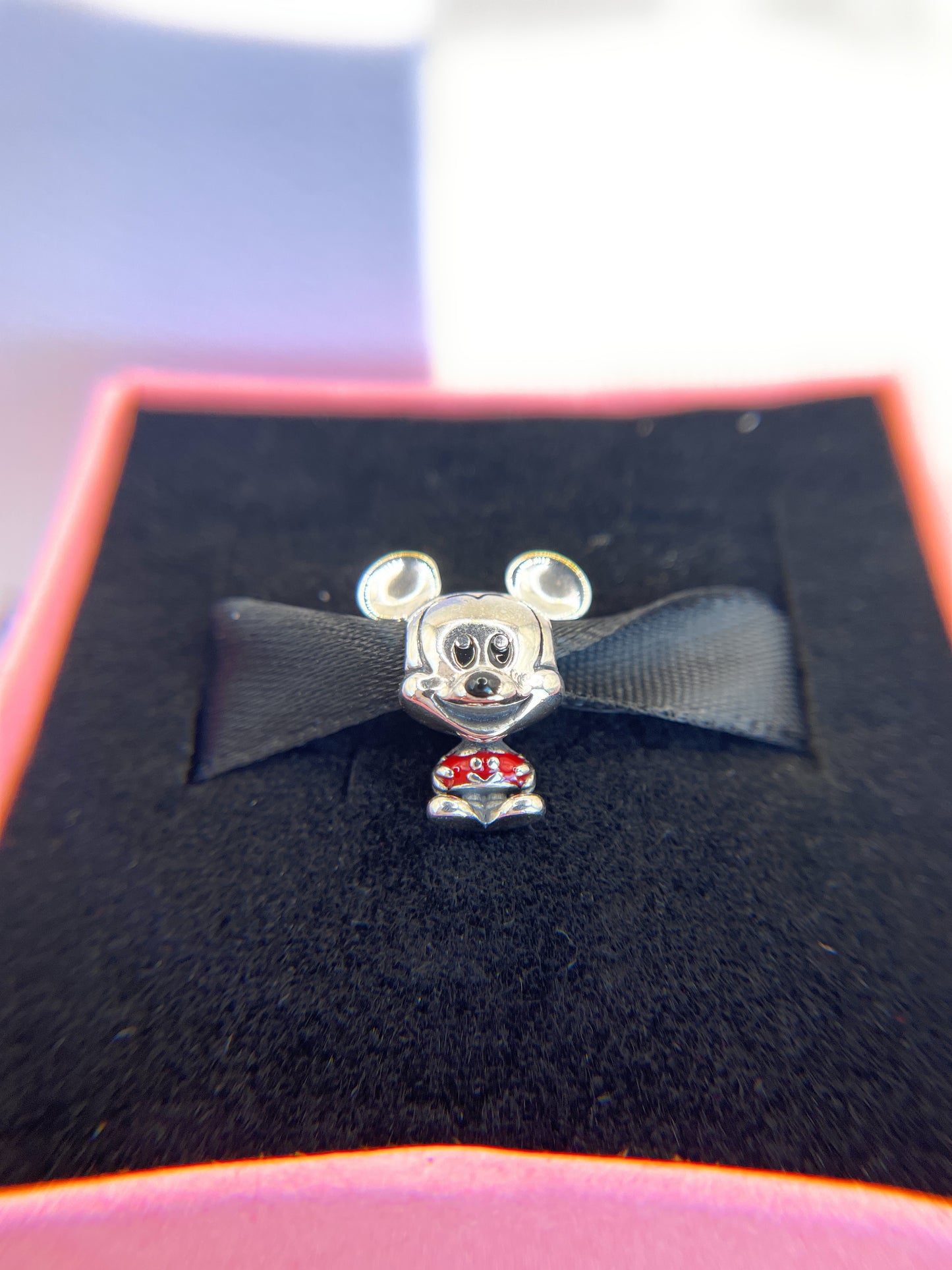 Pandora Charm, Disney Mickey Mouse Red Trousers Sterling Silver 925 ALE