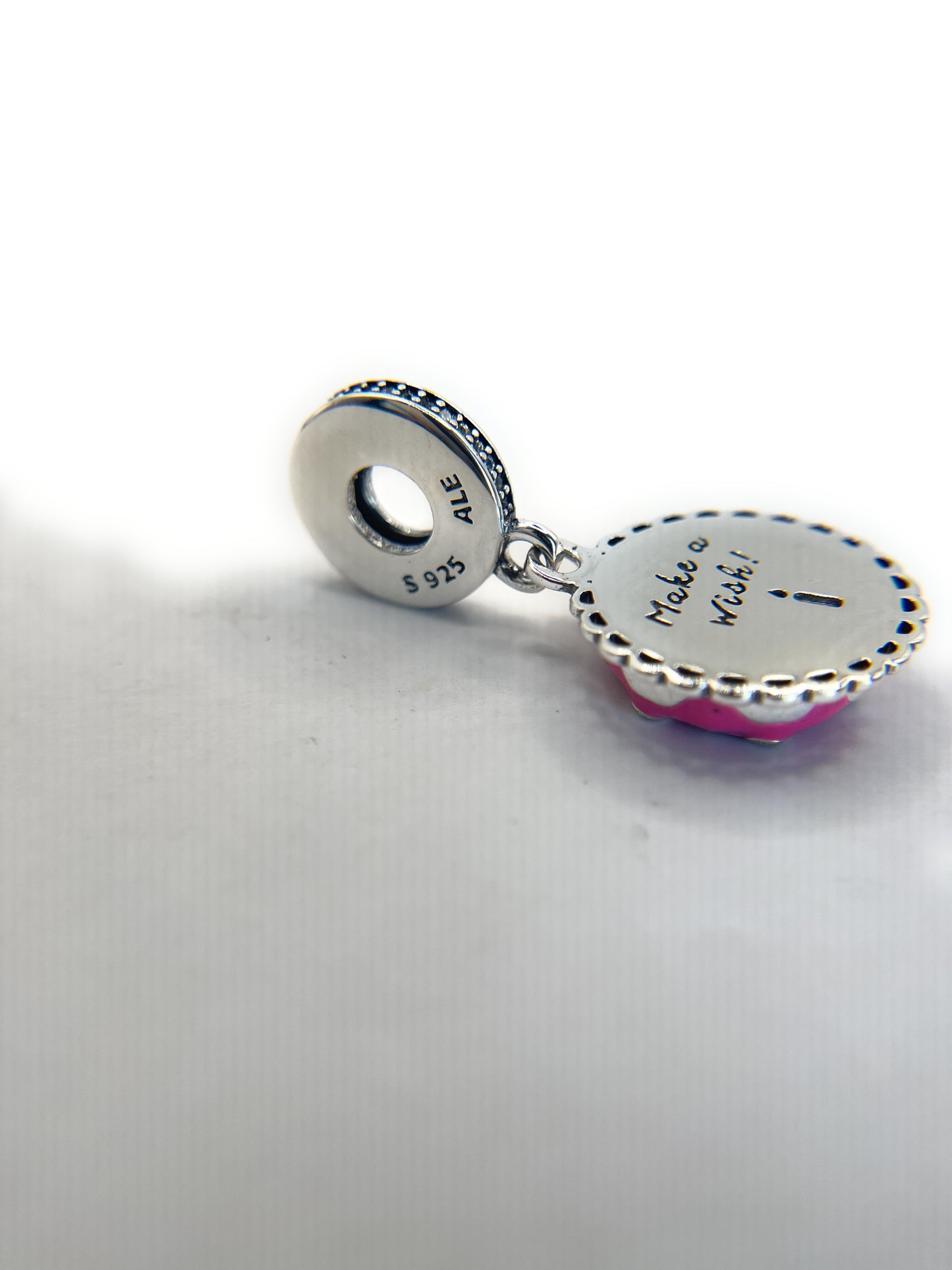 Pandora Charm, Birthday Cake Make A Wish Sterling Silver 925 ALE