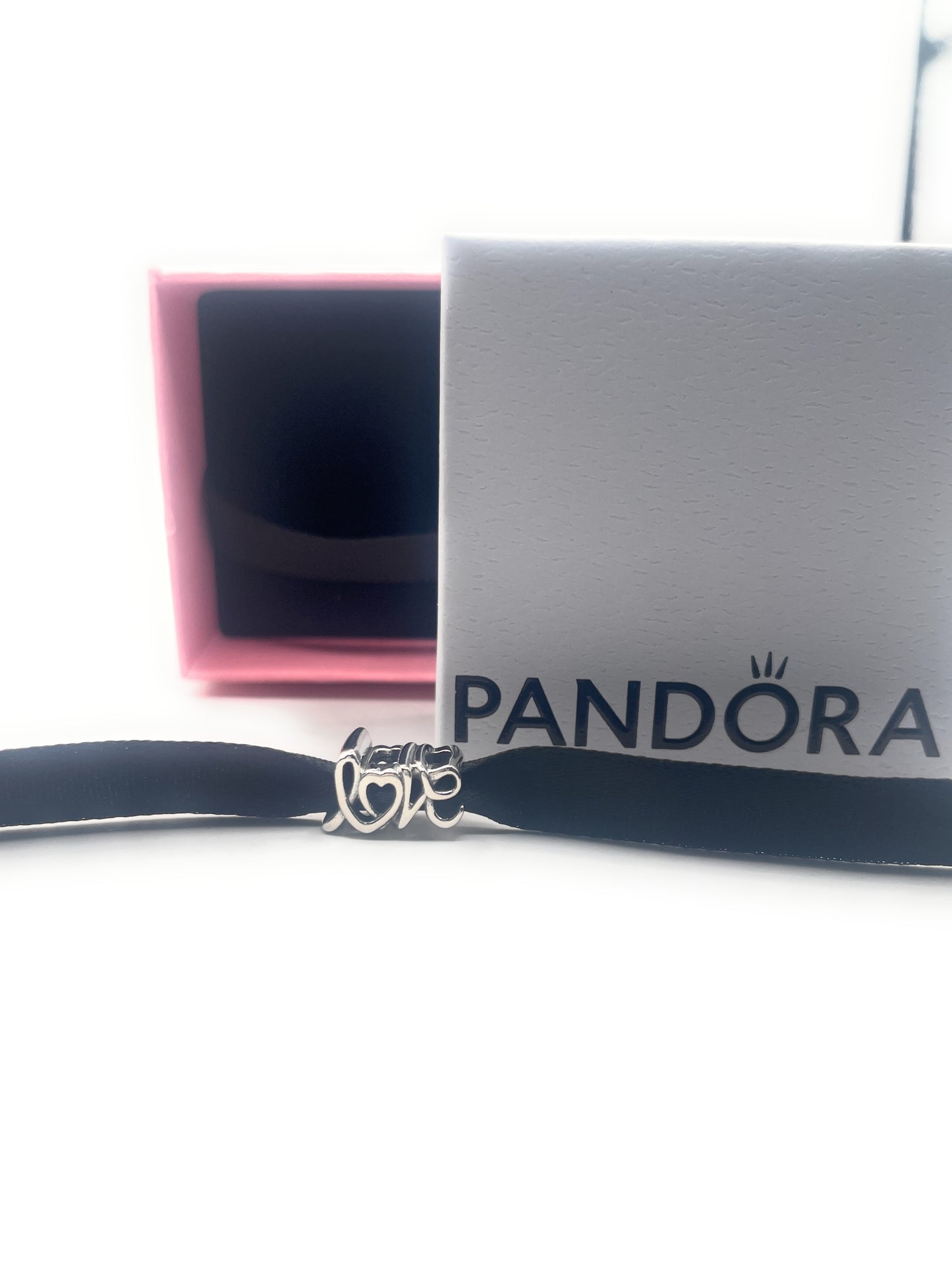 PANDORA 925 ale Silver Handwritten Love Charm With Gift box