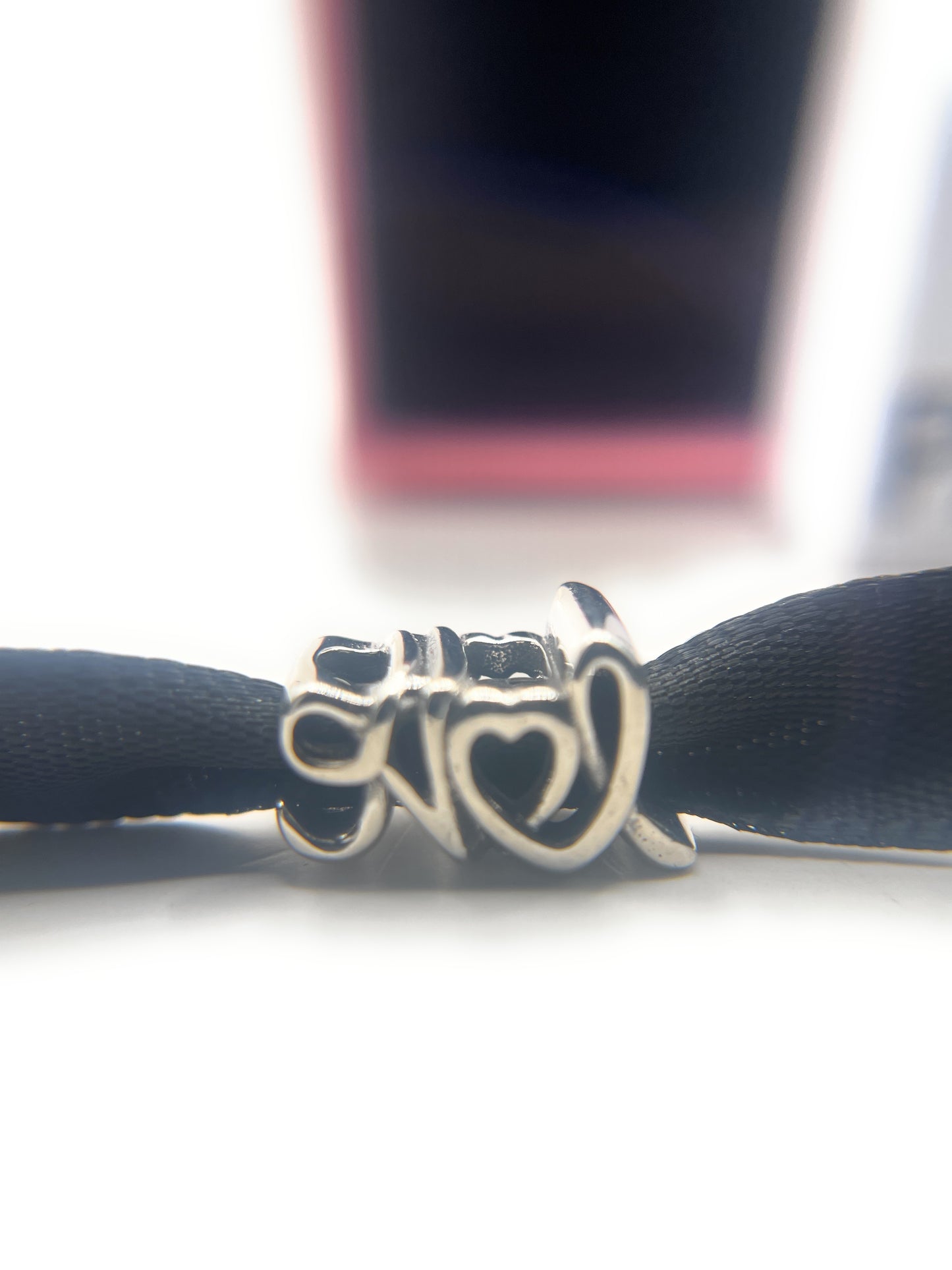 PANDORA 925 ale Silver Handwritten Love Charm With Gift box