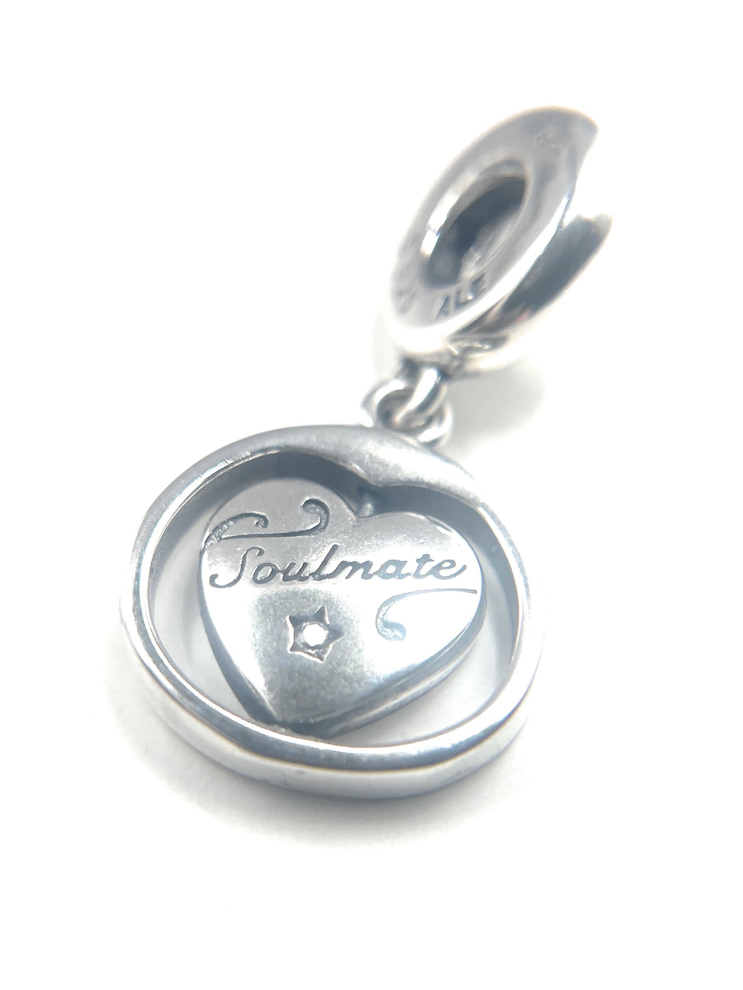 Pandora Forever and Always Soulmate Dangle Charm Gift Box And Bag
