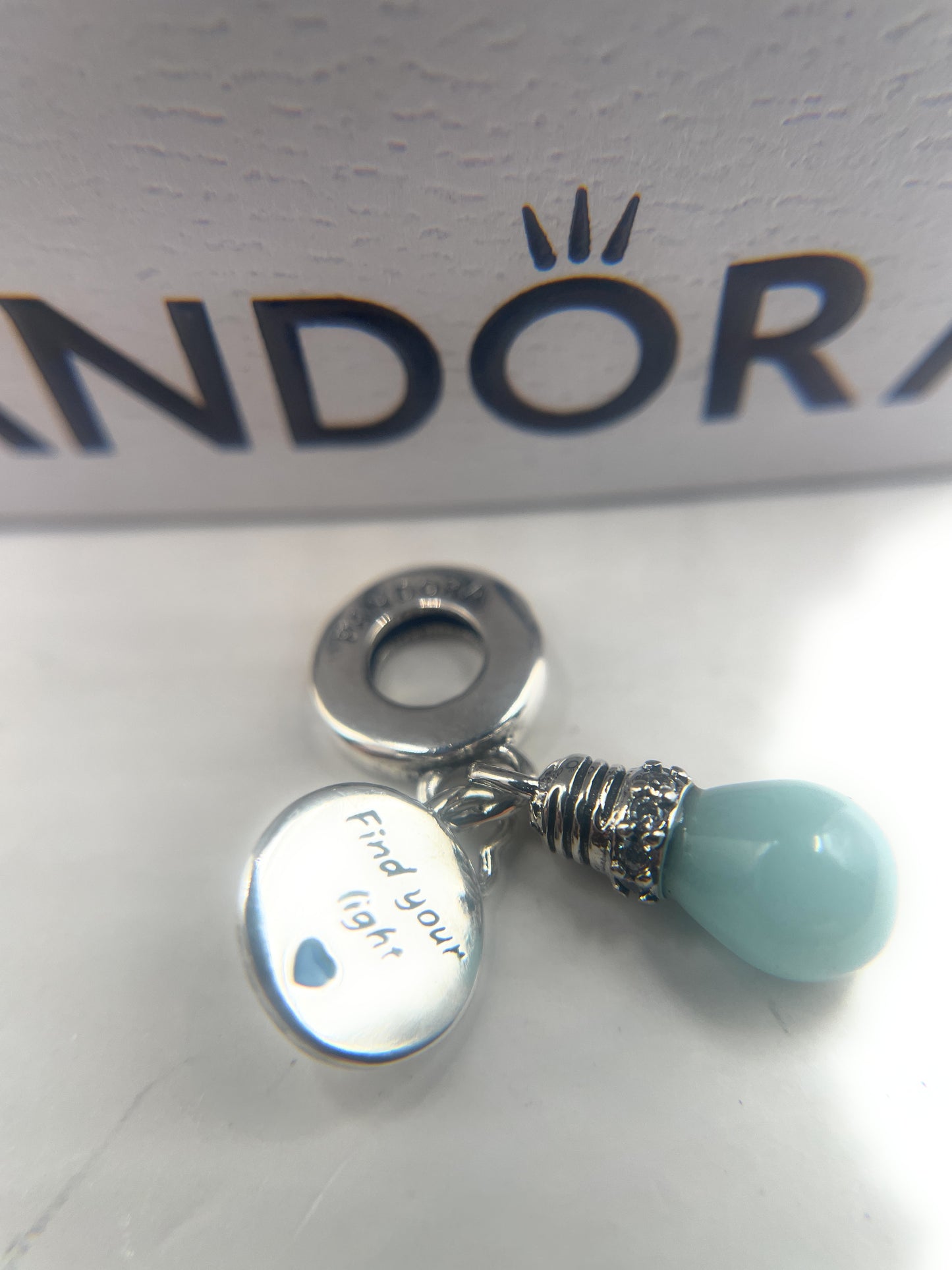 Pandora Find your Light Glow in the dark light bulb Gift Box and Giftbag