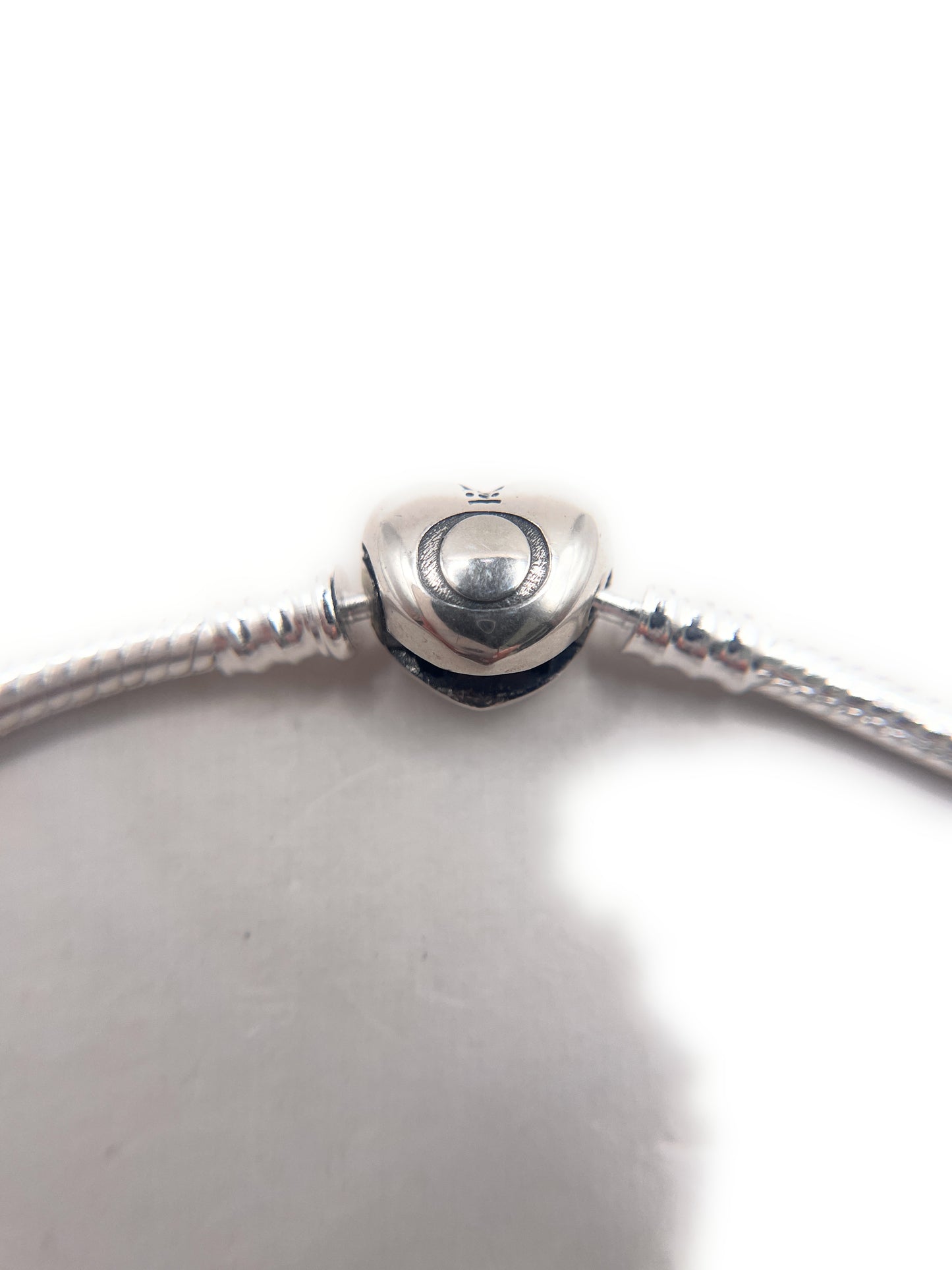 Pandora Moments Heart Clasp Snake Chain Bracelet 8 In 21 Cm