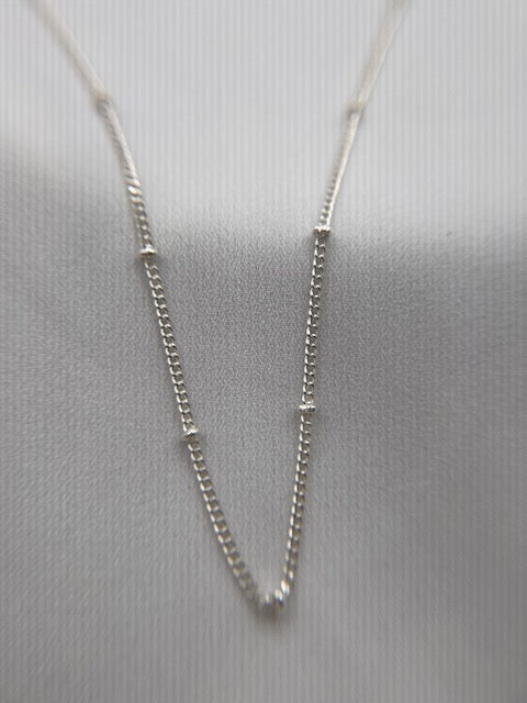 925 STERLING SILVER SATELLITE CHAIN NECKLACE