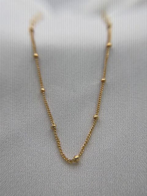 VERMEIL SATELLITE CHAIN NECKLACE